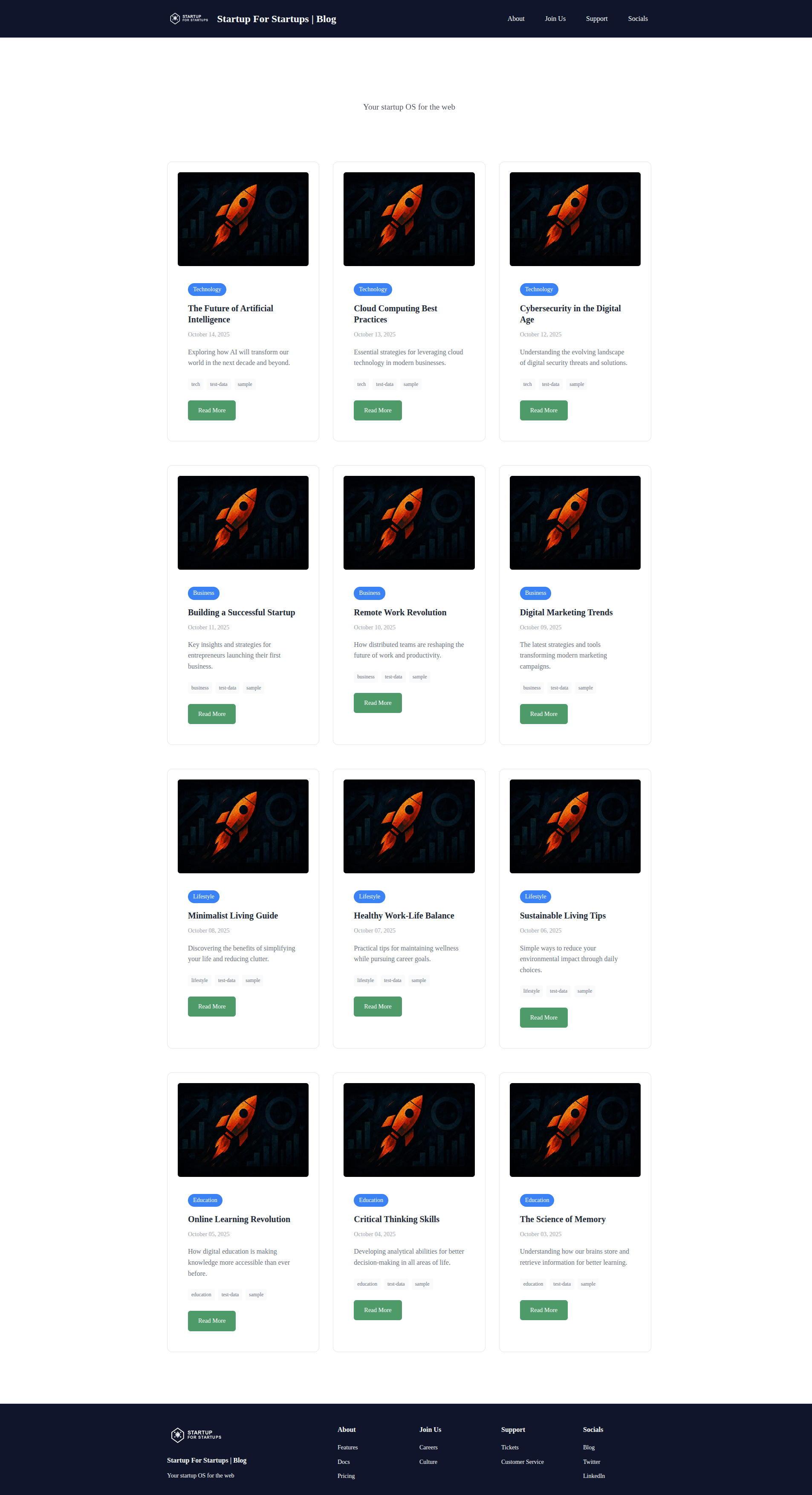 Minimal theme
